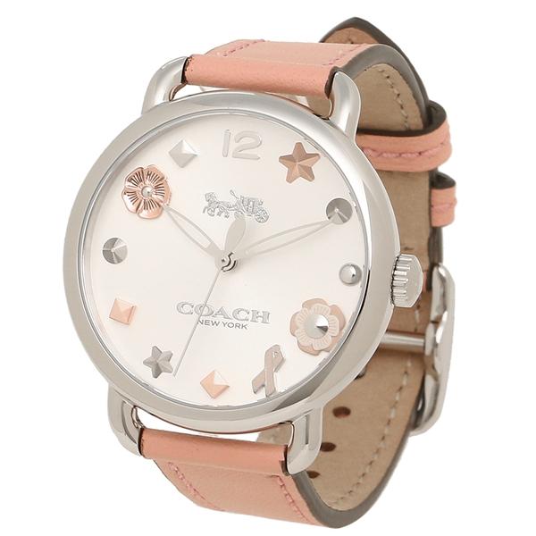 Women Fashion Watches Casual Coach Women S Delancey Charm Leather Watch Pink Dial