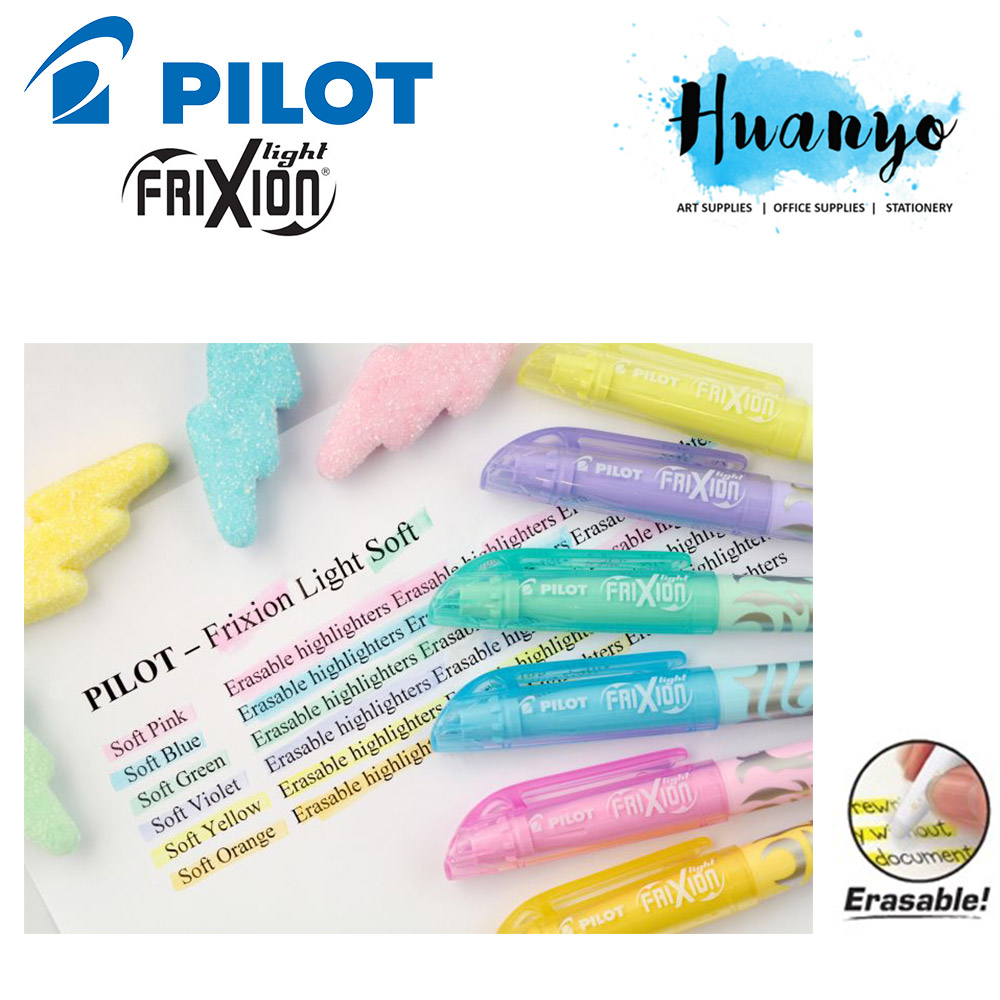 frixion light pastel erasable highlighters