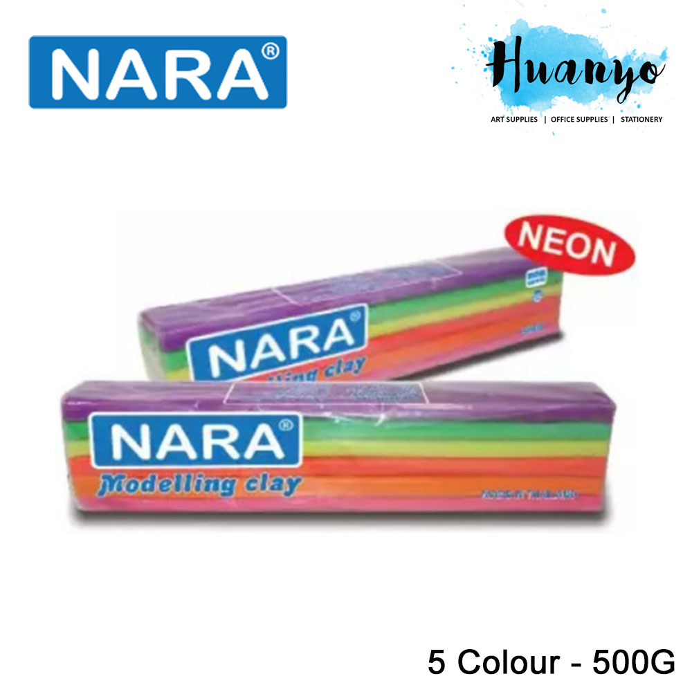 Buy Huanyo NARA Modeling Clay Neon Colour 500g (Colours of 6) eRomman
