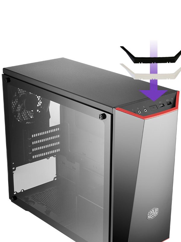 Buy Ipohonline Cooler Master Masterbox Lite 3 1 Tg Micro Atx Casing With Dark Mirror Front Tempered Glass Side Panel Customizable Trim Colors Mcw L3s3 Kgnn 00 Online Eromman