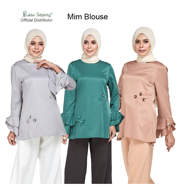 Buy Fesyen Rasa Sayang Mim Muslimah Blouse 4 Sizes 3 Colors Eromman