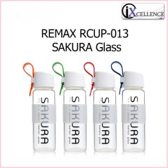 REMAX RCUP013 SAKURA Glass Bottle Portable 490ml (Blue)