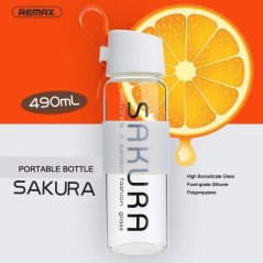 REMAX SAKURA Glass Bottle Portable 490ml RCUP-013 (Orange)