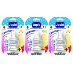 Japlo Komforter Anti Colic Nipple - XL Size (3 Blister Cards)