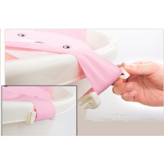 Gdeal Newly Baby Bathtub Net Cartoon Bear Infant Bath Tub Mesh Seat Support Bath Seat Adjustable Bathtub Security Seat