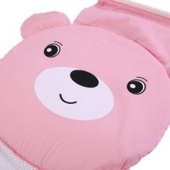 Gdeal Newly Baby Bathtub Net Cartoon Bear Infant Bath Tub Mesh Seat Support Bath Seat Adjustable Bathtub Security Seat