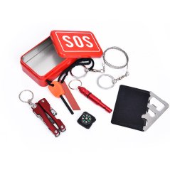 Gdeal 6-In-1 SOS Emergency Box Outdoor Survival Kits
