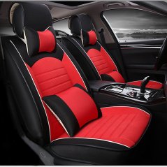 Gdeal High Quality Full Complete Car Seat Cover Set Car Seat Linen Cushions Supplies Automotive Interior 5-Seats Cover Car Cushion Backseat Adjustable - 3 Colors Available