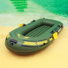 Gdeal Portable Inflatable Boat Double Thicken Water Sport Boat 2 Person PVC Boat Rowing Boat Fishing Ship