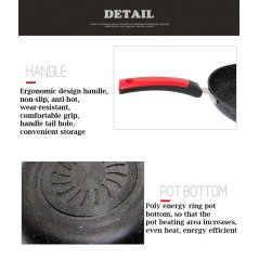 Gdeal GTE Maifan Stone Coating Smokeless Nonstick Frying Pan 28cm Cookware (CW-7114)