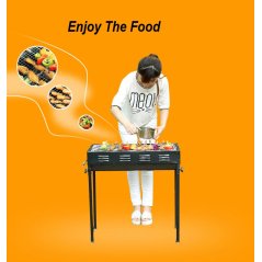 Gdeal Japanese Style Stove Outdoor Barbecue Foldable Type BBQ Charcoal Grill Toaster Barbeque Large