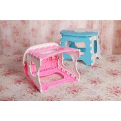 Gdeal Lightweight Folding Step Stool Plastic Durable Easy Foldable Plastic Chair (Random Colour)