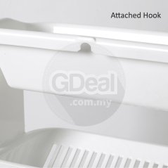 Gdeal GTE European Style Simple Three Layer Inclined Anti Water Accumulation Wall Hanging Kitchen Bathroom Storage Rack