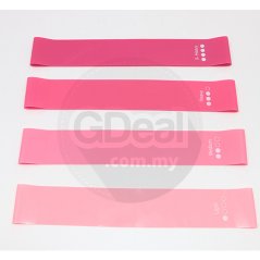 Gdeal Pink Gradient Pull Ring Four Pieces Yoga Resistance Ring Resistance Band Fitness Pull Rope