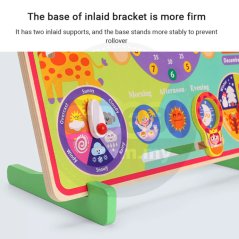 Gdeal 7 In 1 Children's Toys Learn To Recognize Time Multifunctional Calendar Clock Watch Cognitive Kindergarten Teaching Aids
