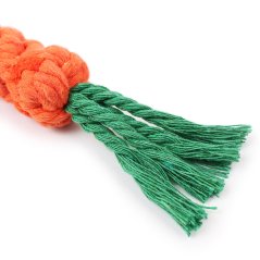 Gdeal Friendly Pets Teeth Bite Hemp Rope Pet Daily Supplies Carrot Shape