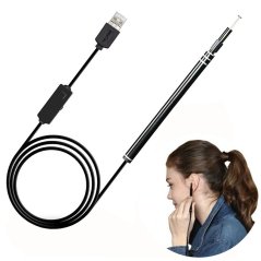 Gdeal 3-In-1 LED Visual Endoscope HD Mini Pen Camera Earwax Remover Earpick Ear Curette Cleaning Tool