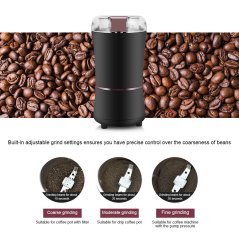 Gdeal 300W Electric Coffee Mill Grinder Beans Spices Nuts Grinding Machine Stainless Steel Blade (SJ711)