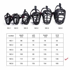 Gdeal Pet Muzzle Dog Mask for Adjustable Straps Mask (Black)