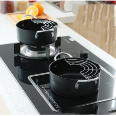 Gdeal GTE Tempura Frying Pot Japanese Style Deep Fryer Convenient Frying Pots with Oil Filter Rack Fryer Non-Stick Pot (CW-7141)