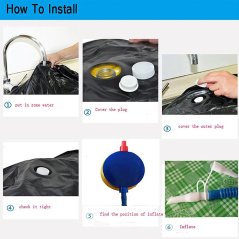 Gdeal Training Fitness Boxing Punching Bag Inflatable Free-Stand Tumbler Pressure Relief Bounce Back Sandbag With Air Pump