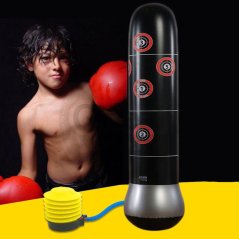 Gdeal Training Fitness Boxing Punching Bag Inflatable Free-Stand Tumbler Pressure Relief Bounce Back Sandbag With Air Pump