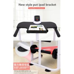 Gdeal Multi-Function Slimming Mini Walking Machine Home Exercise Fitness Gym Mini Foldable Running Manual Treadmill With Sit Up Stand