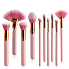 Gdeal 10pcs High Quality Professional Makeup Brush Beauty Tools Set Pink (CM-2888)