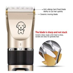 Gdeal Professional Pet Electric Hair Trimmer Fur Clipper (Gold)