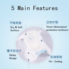 Gdeal Female Pets Dog Diapers Aunt Pants Strong Diapers 10pcs - 3 Sizes