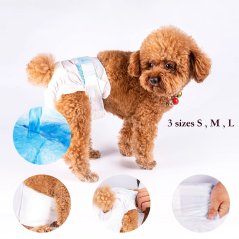Gdeal Female Pets Dog Diapers Aunt Pants Strong Diapers 10pcs - 3 Sizes