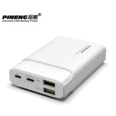 باور بانك بينينج صغير محمول لشحن سريع طراز PN986 (أبيض)