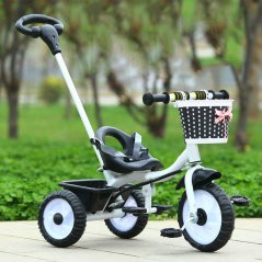 Gdeal Baby Tricycle Bike Three Wheels Baby Tricycle Stroller Children Bicycle Hand Push with Storage Basket - 3 Colors Available