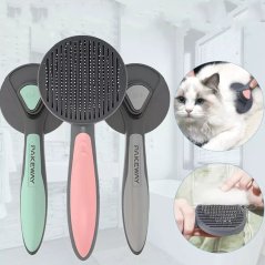 Gdeal One Click Hair Removal Massage Cat Comb Pet Hair Removal Cleaner (3 Colors)