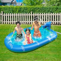 Gdeal Kids Inflatable Modern Outdoor Lawn Water Spray Swimming Pool With Side Water Jet
