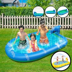 Gdeal Kids Inflatable Modern Outdoor Lawn Water Spray Swimming Pool With Side Water Jet