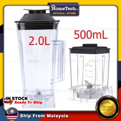 Hometech2u Sokany/Silver Crest Kenwood 2.0L Heavy Duty Blender Jug 500ml Dry Mill Grains Grinding Container jug jar Dry Grinder Blades