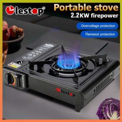 Hometech2u Lestop Portable gas stove steamboat stove picnic stove camping stove Butane gas stove dapur kelah mini stove Dapur