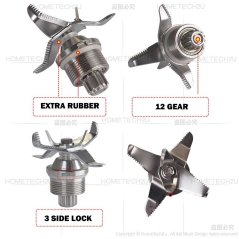 Hometech2u Butterfly Blender Blade Replacement Knife Cutter Spare Parts Accessories For B-591 B-592 B-596 Blender Jug Blade Pisau Blender