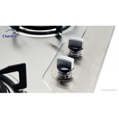 Hometech2u Chelstar Double Burner Stainless Steel Hob (CGH-771J)