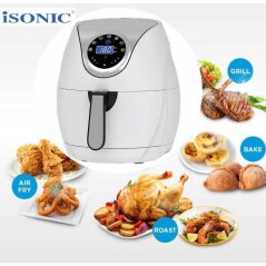 Hometech2u iSONIC 3.2L Multifunction Air Fryer Chicken Oil free Air Fryer Health Fryer Pizza Cooker Smart Touch LCD Electric Deep Airfryer IAF-W320L