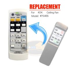 Hometech2u KDK Ceiling Fan Remote Control KY14ES,F-MY14C5,MY14R1610ZN Replacement