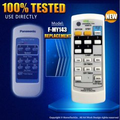 Hometech2u PANASONIC CEILING FAN REMOTE CONTROL F-MY143 REPLACEMENT