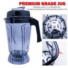 Hometech2u Butterfly 2.5l Commercial Blender Jug Blade Knife Replacement Set Spare Parts For B-592 591 596