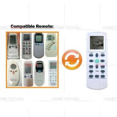 Hometech2u Daikin York Aircond Remote Control Replacement York Air Conditioner Remote control [FREE BATTERY+COVER]