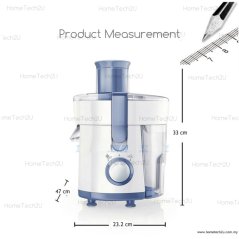 Hometech2u Philips Juicer (350W) with 2 speed options - 2 Years Warranty