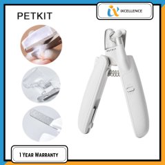 PETKIT Pet Nail Supplies Cat Dog Safety Nail Clipper with LED Light