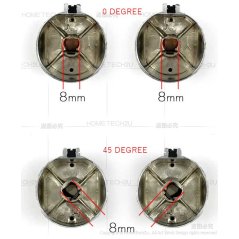 Hometech2u Universal Silver Gas Glass Hob Stove Knobs Cooker Oven Hob Kitchen Switch Control Newest 302 button Spare Parts