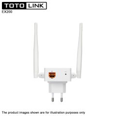 Totolink EX200 300Mbps Wireless N Range Extender With 2x 4dBi