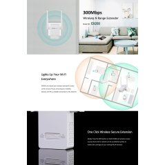 Totolink EX200 300Mbps Wireless N Range Extender With 2x 4dBi